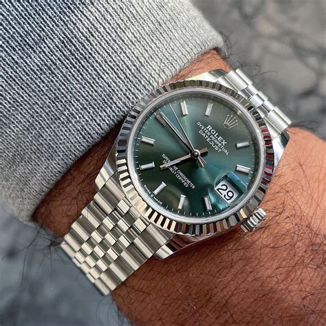 rolex datejust dark green dial|2022 rolex datejust 41mm.